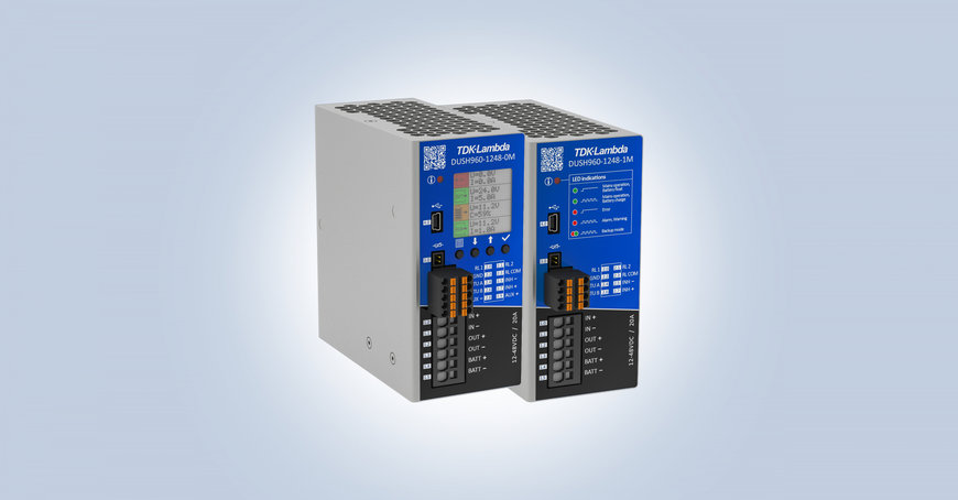 960W DIN rail mount programmable DC-UPS for mission critical applications